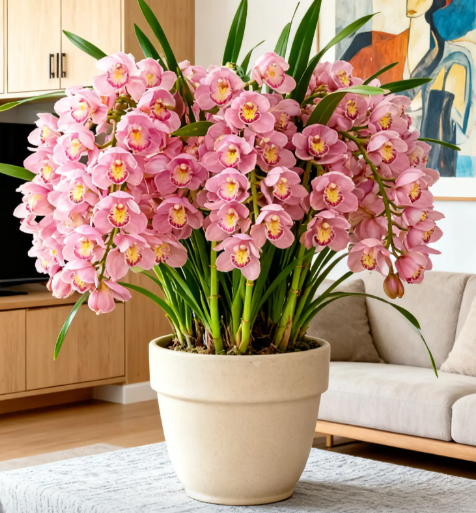 👑 Královna orchidejí – cibulky cymbidia s dlouhou životností