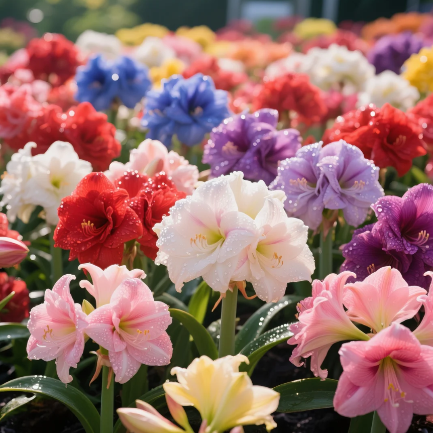 🌺Dvojité cibule amarylis s květinovou vůní – kvetou za 40 dní