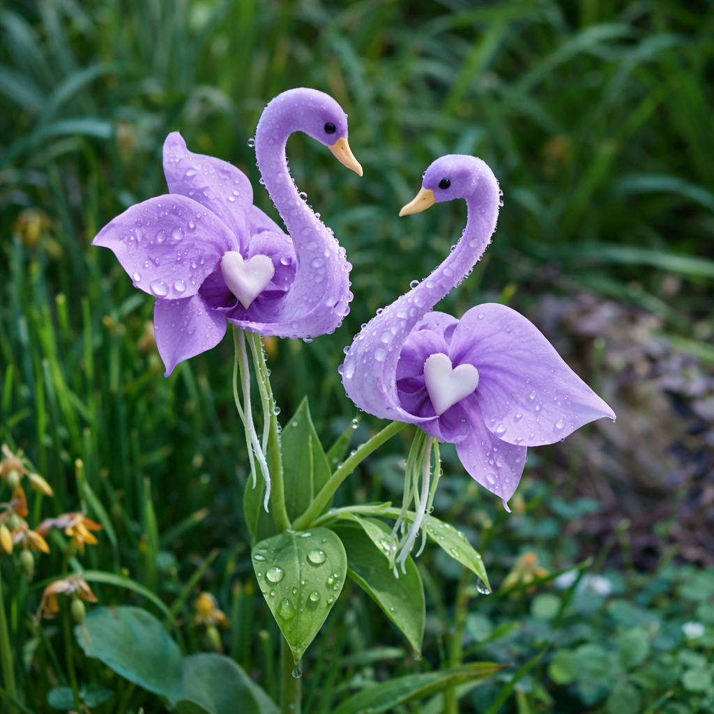 🔥 Jarní výprodej -50%! ✨ Okouzlující květiny "Purple Swan Blossom" – jedinečná kráska pro vaši zahradu