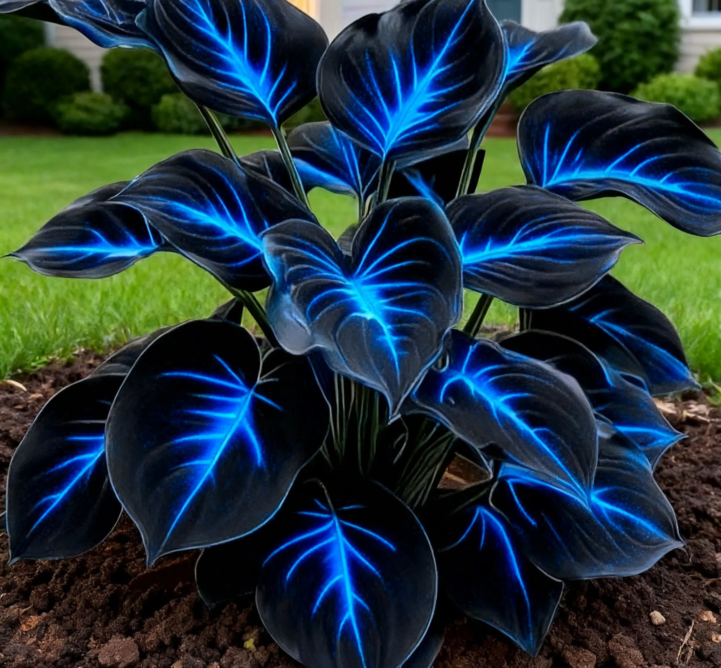💥Žhavý výprodej 2025 🌌Semena hosty Midnight Purple Heart, trvalka milující stín do zahrady