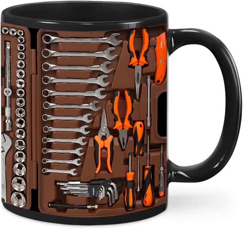 ⚡VÝPRODEJ NA KYBERNETICKÉ PONDĚLÍ🔧⚡Hrnček s nářadím pro mechaniky🍵