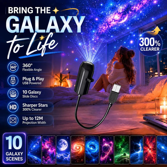 ✨ HD projektor hvězdné oblohy s technologií plug-and-play