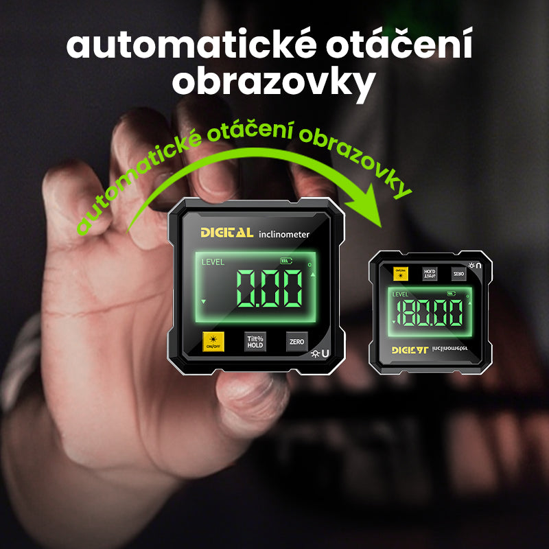 📐4 stranný magnetický digitální úhloměr s laserem