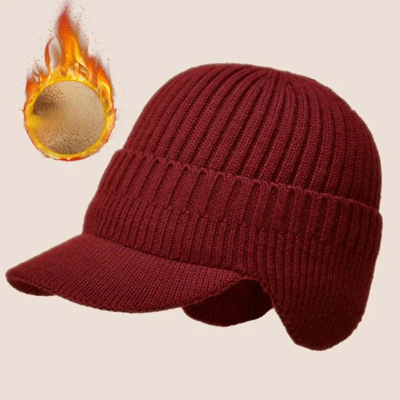 Pružná, teplá pletená čepice, která chrání vaše uši ☃️