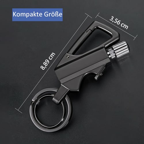 🔥Multifunkční, opakovaně použitelný přívěsek na klíče s otvírákem na lahve🔥Váš nástroj pro každodenní produktivitu