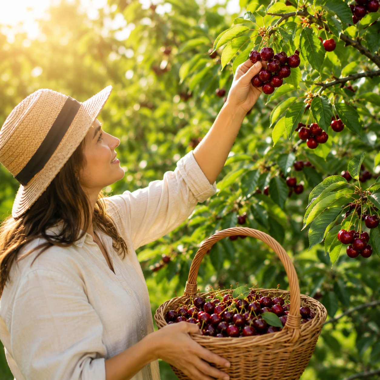 🍒 (Nová sklizeň) Semínka sladké třešně 🌿Předběžně připravena pro vysokou klíčivost (99% klíčivost)