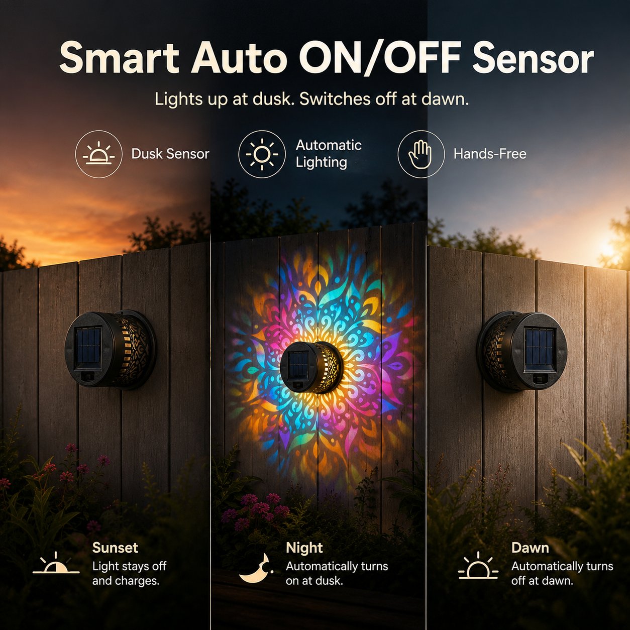 🔥 Omezená sleva 50 % — Solární projektor mandala pro magickou venkovní atmosféru