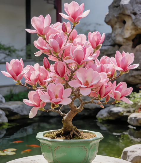 Cibule Magnolia liliiflora (fialové orchideje) 🌸 Květy skrývají listy, vůně naplňuje vzduch