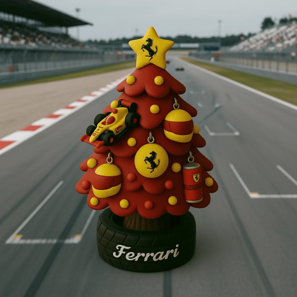🎄🏎️ Miniaturní vánoční stromeček ve stylu týmu F1