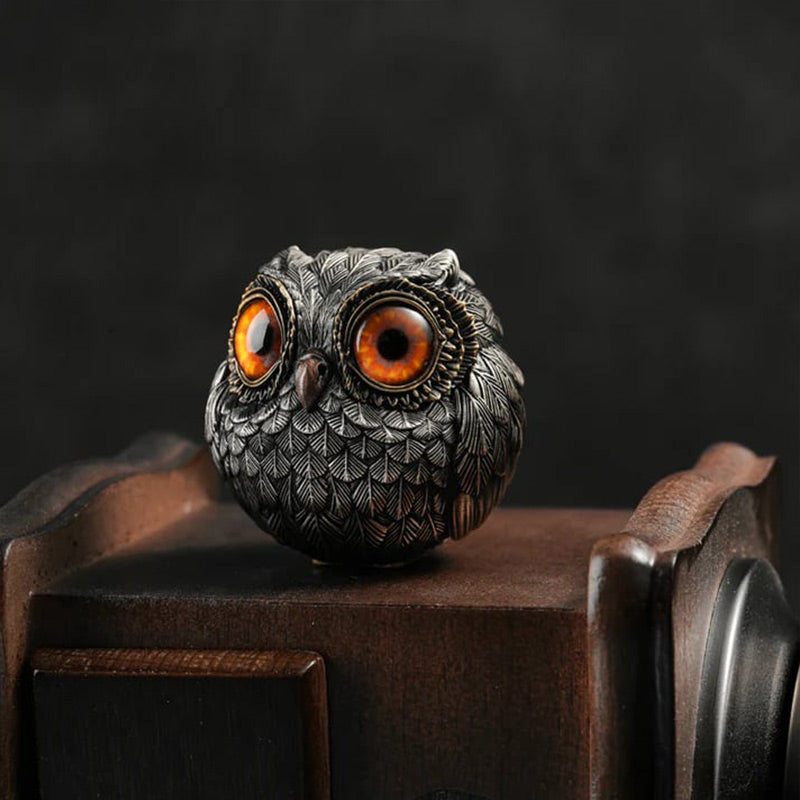 🦉Realistická figurka strážce šťastné sovy