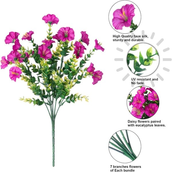 💥Vylepšený materiál nejvyšší kvality 🌸Svlačec odolný vůči UV záření a neblednoucí (bez květináče)