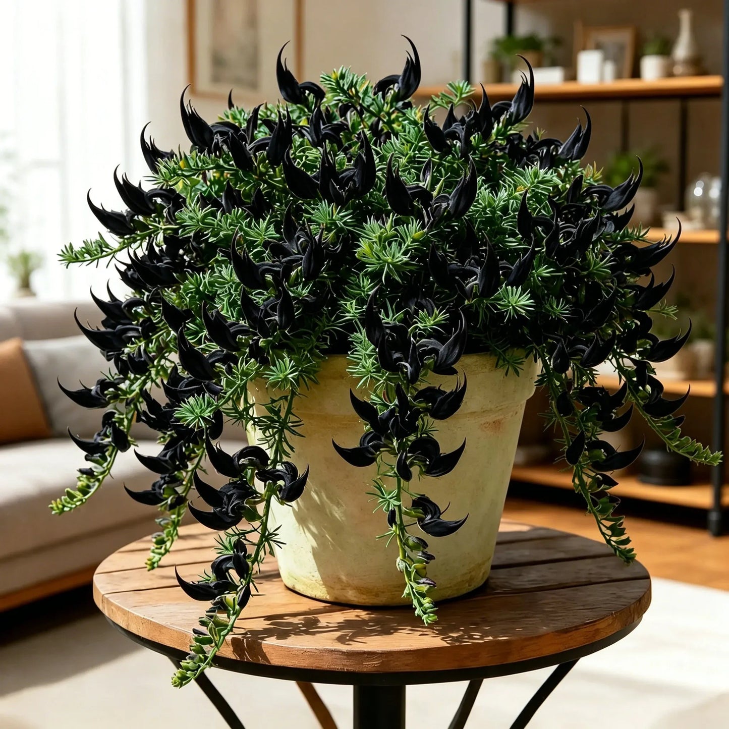 🌿🌸 Cibule rostliny pavoučího zobáku 🦜 Unikátní listy, snadné pěstování