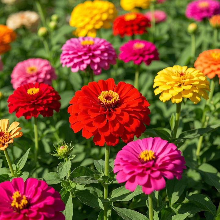 🌺Semínka dvojité cínie ve smíšených barvách