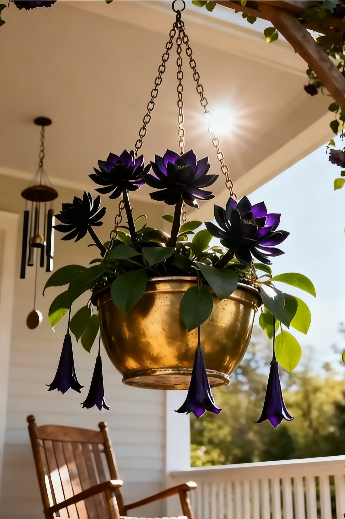 🌌💜 Lotosový stín – vzácná kráska ve vaší zahradě🌸