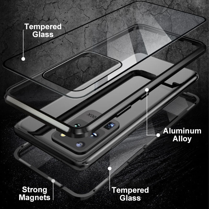 💥Magnetické pouzdro z tvrzeného skla, oboustranné, pro telefony řady Samsung S23-S25
