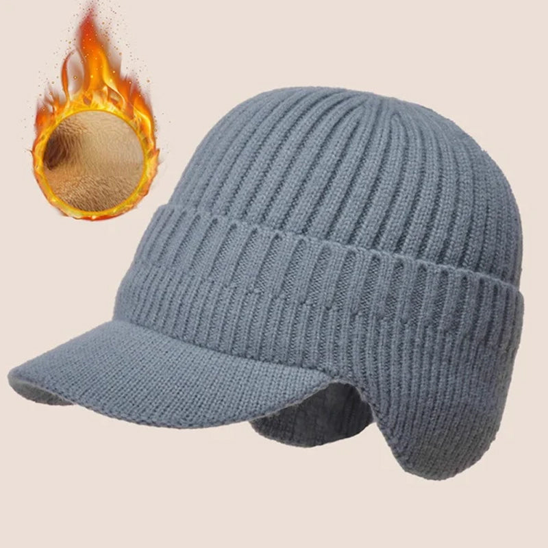 Pružná, teplá pletená čepice, která chrání vaše uši ☃️
