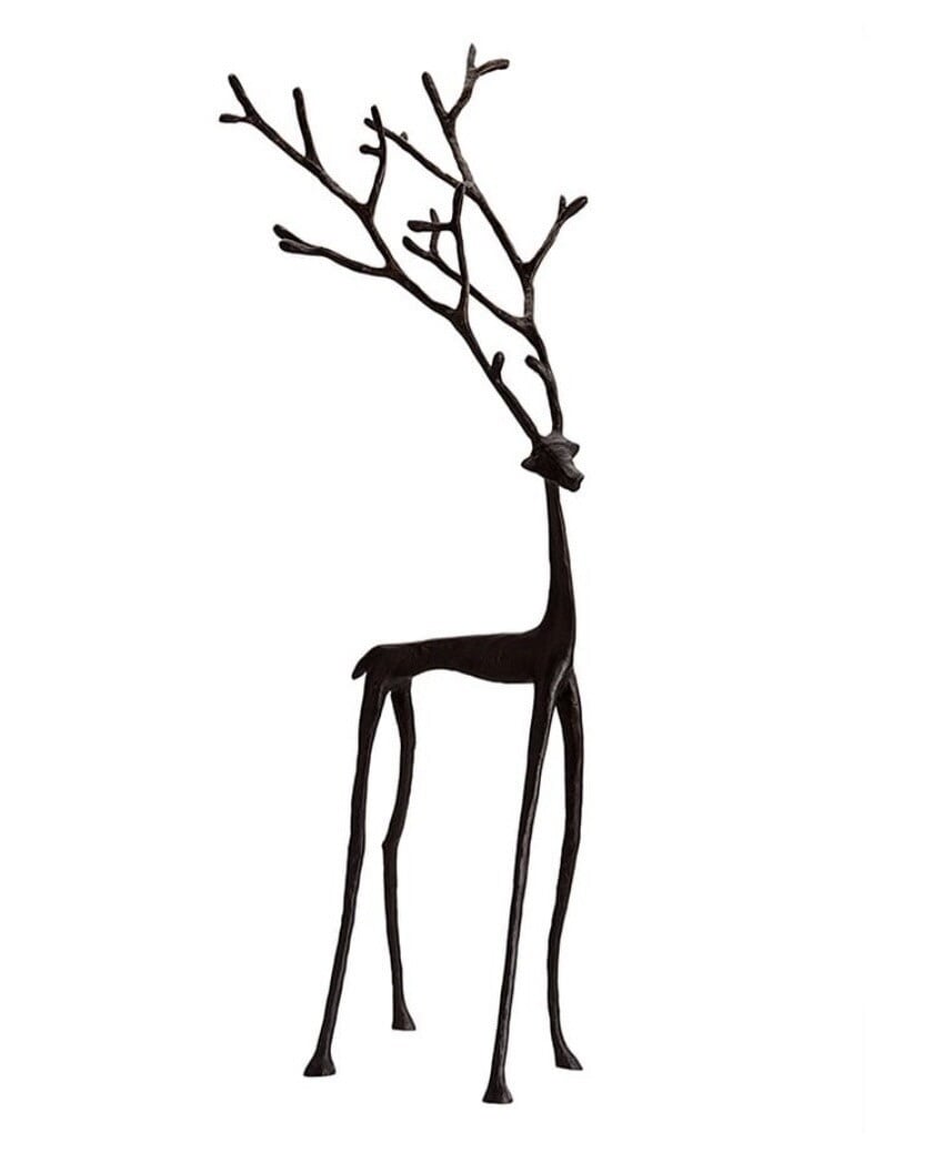 🎅Vánoční bestseller 🦌 Figurka černého soba, vánoční dekorace