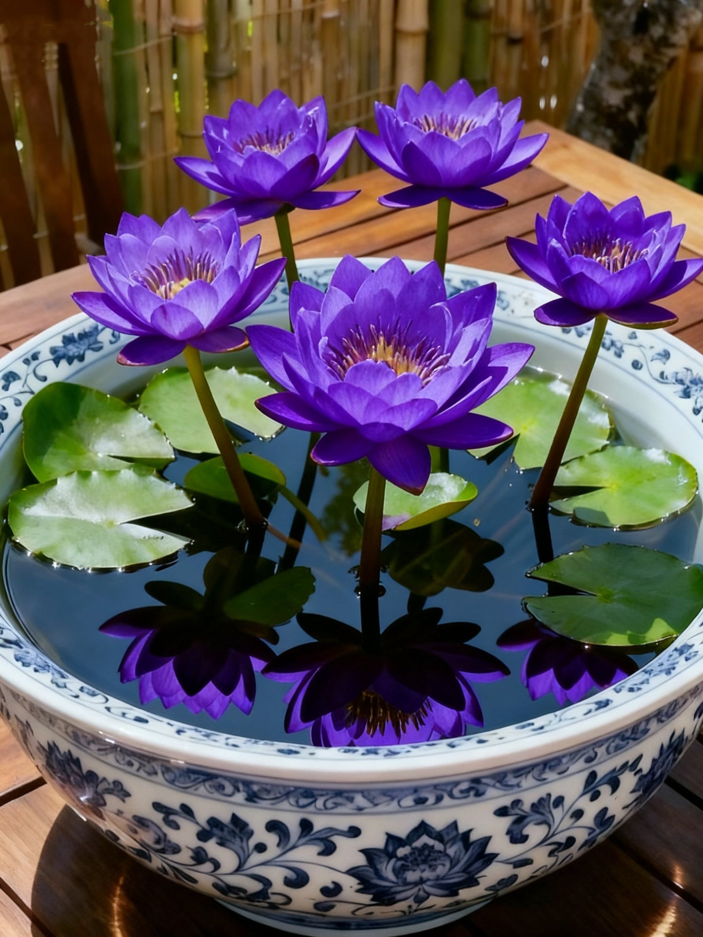 🌌💜 Lotosový stín – vzácná kráska ve vaší zahradě🌸