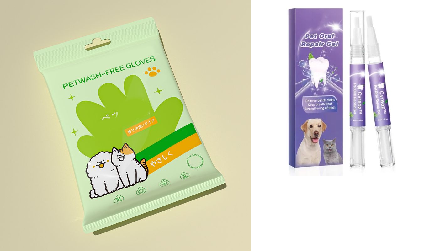 🐶Bezoplachové dezodorační rukavice pro čištění domácích mazlíčků