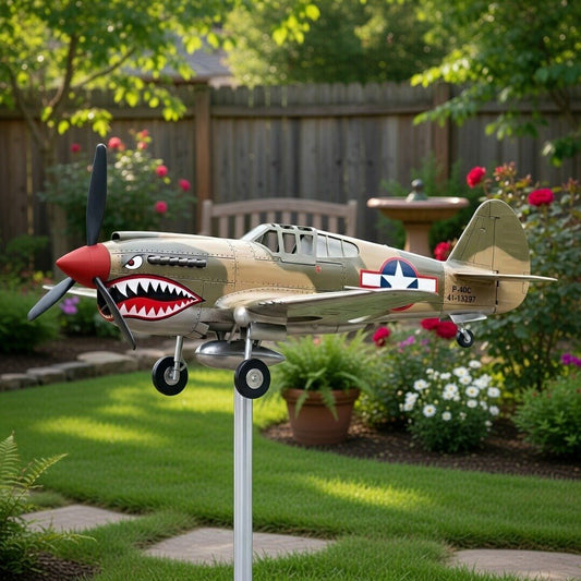 Větrný mlýn Shark Mouth Warplane Garden
