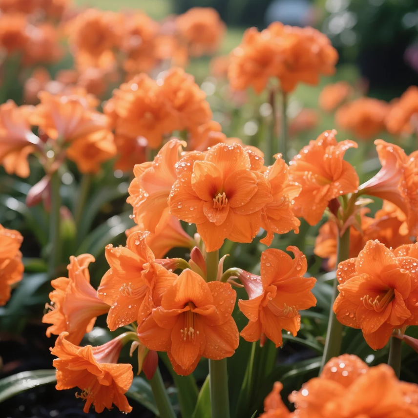🌺Dvojité cibule amarylis s květinovou vůní – kvetou za 40 dní