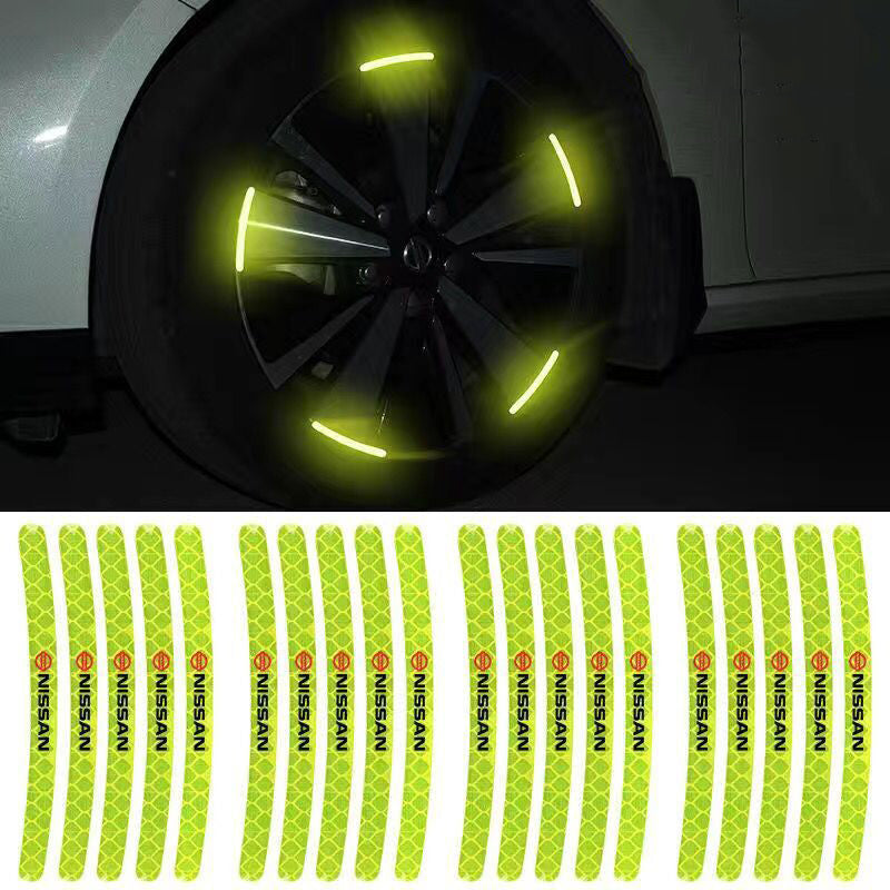 Vylepšené, personalizované reflexní samolepky s varováním o šířce pneumatik ✨20 ks✨