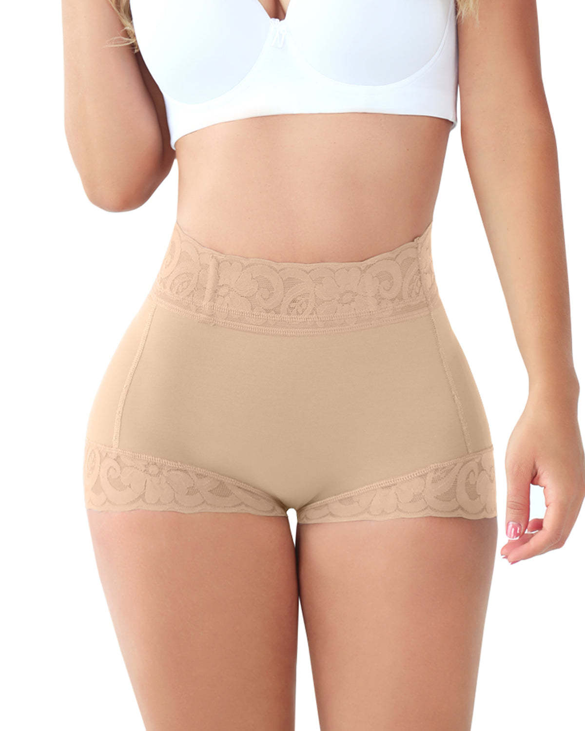 🔥Novoroční výprodej 2024 💖 Dámské krajkové klasické kalhotky na ležérní nošení Body Shaper Butt Lifter
