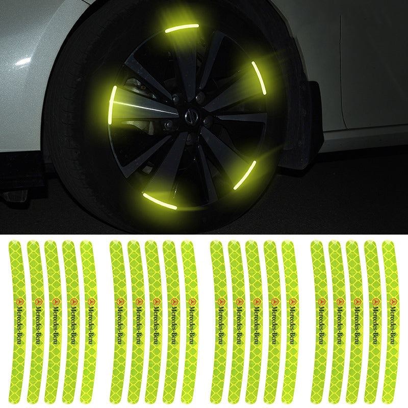 Vylepšené, personalizované reflexní samolepky s varováním o šířce pneumatik ✨20 ks✨