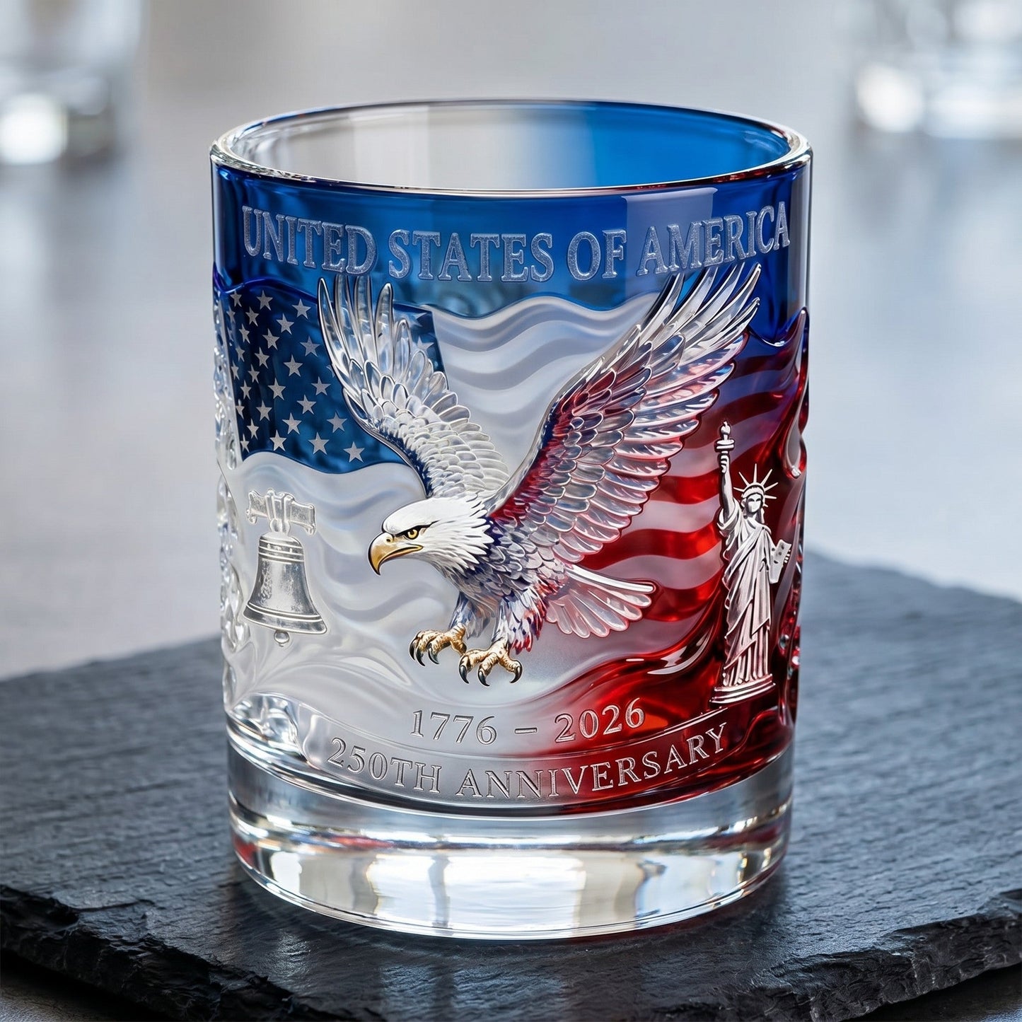 Limitovaná edice pamětního skla k 250. výročí USA z roku 2026 – edice Heritage 1776-2026