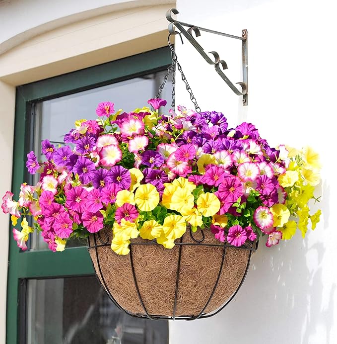 💥Vylepšený materiál nejvyšší kvality 🌸Svlačec odolný vůči UV záření a neblednoucí (bez květináče)
