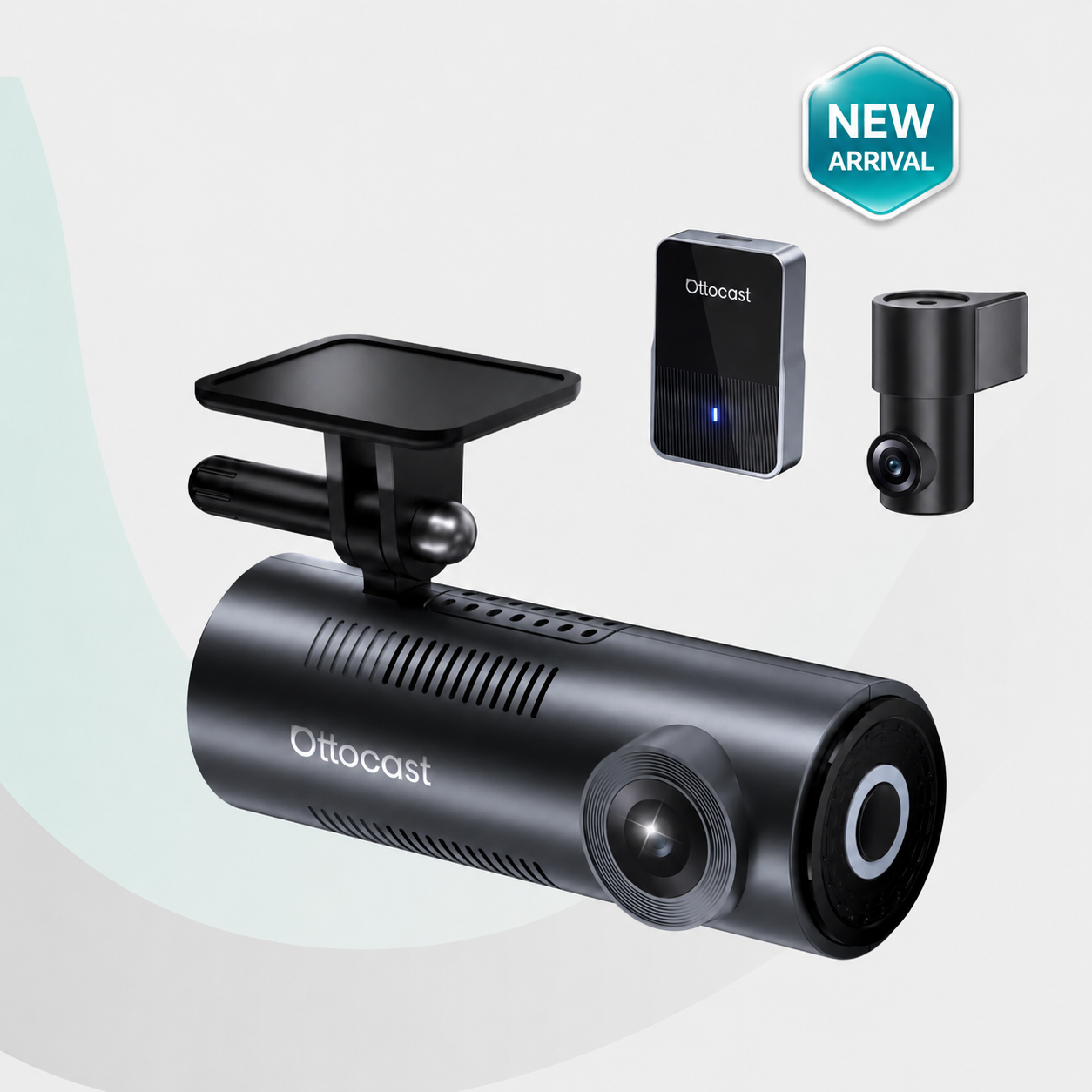 OttoSafe Cam 3 v 1 duální palubní kamera a bezdrátový adaptér CarPlay