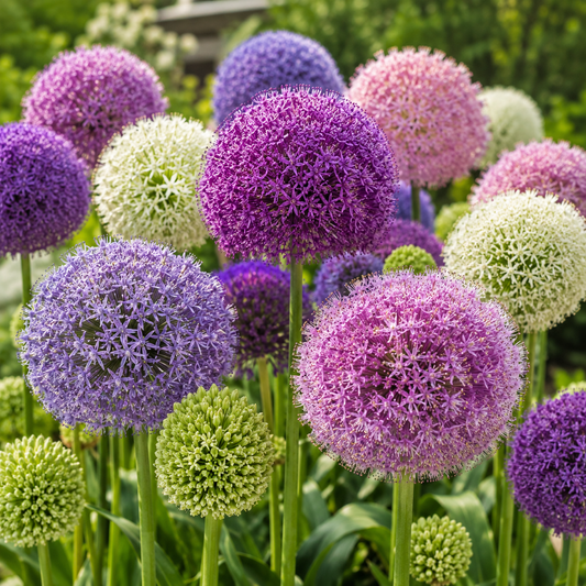okrasný cibulový květ Allium Giganteum