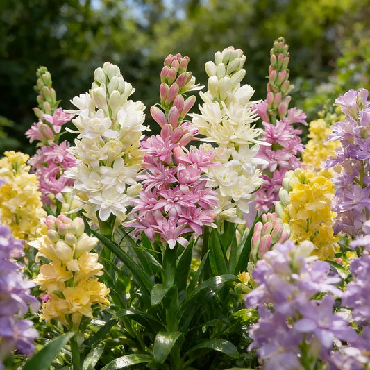 🌺Dvojitě parfémované cibulky tuberózy – Měsíční zahradní květina