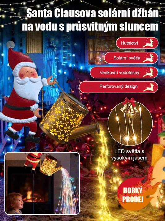 🎅 Solární lampa Santa Claus - Kouzelné světlo naplní vaši zahradu sváteční září. ✨