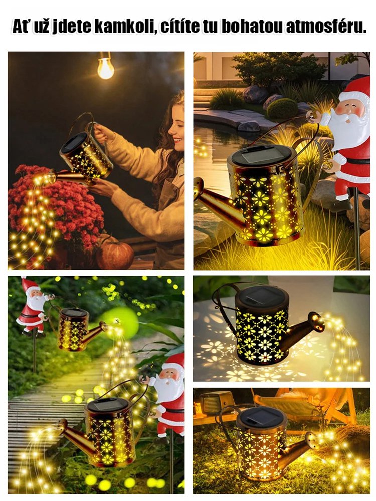🎅 Solární lampa Santa Claus - Kouzelné světlo naplní vaši zahradu sváteční září. ✨