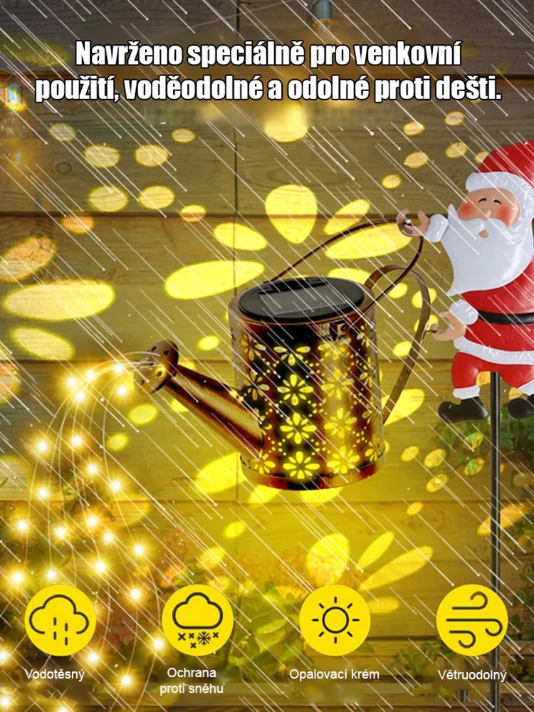 🎅 Solární lampa Santa Claus - Kouzelné světlo naplní vaši zahradu sváteční září. ✨