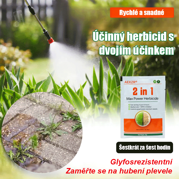 Dvouúčinný silný herbicid