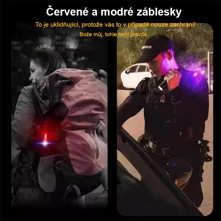 【3 v 1 multifunkční】přenosná SOS nouzová svítilna