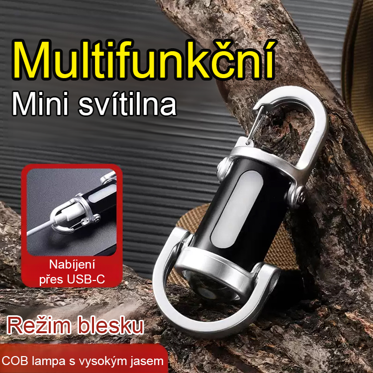 【3 v 1 multifunkční】přenosná SOS nouzová svítilna