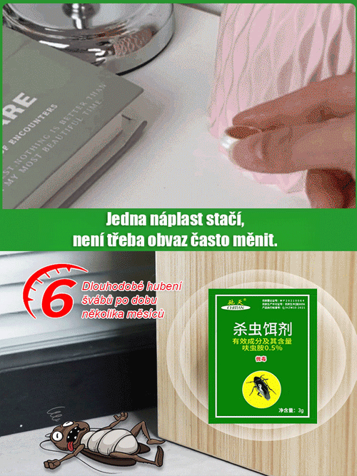[Žádní švábi do pěti let] Čištění návnad s práškovým lepidlem na zabíjení švábů