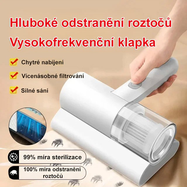 Vysokofrekvenční odstraňovač roztočů pro domácnost