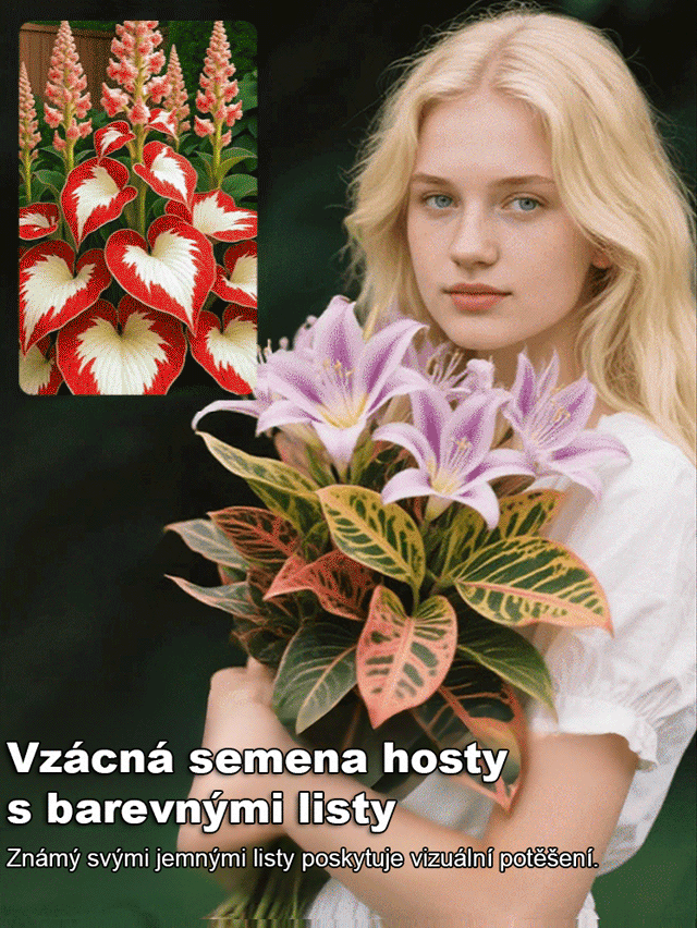 Semena vzácného pestrolistého hosty