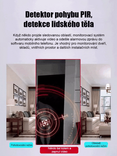 【HFH-Ultra dlouhá výdrž】Bezdrátová kamera bez nutnosti napájení