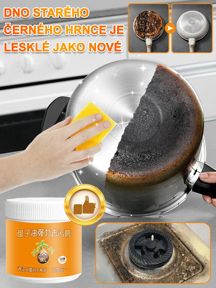Kokosový olej silná čisticí pasta