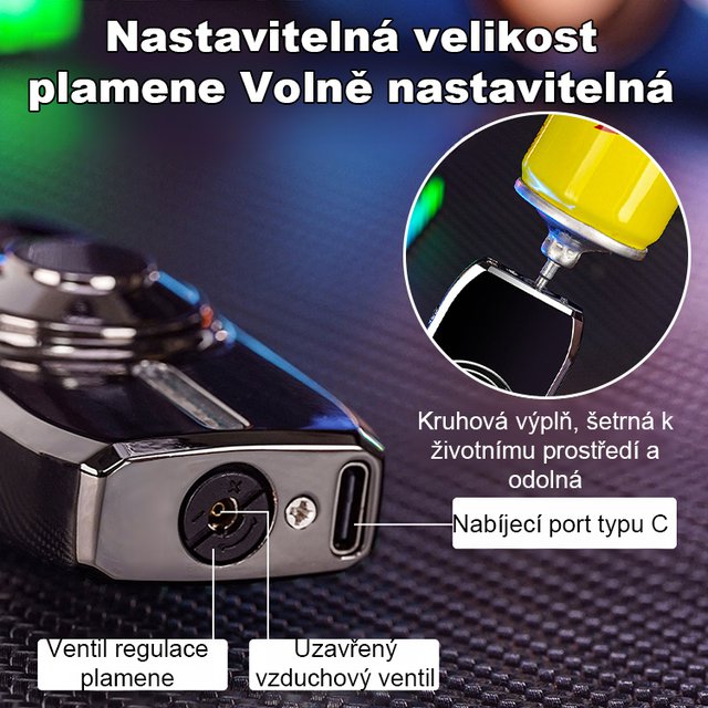 [Více skvělých světel] Kovová inteligentní zvuková zapalovačka