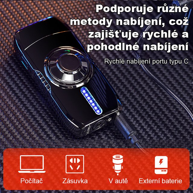 [Více skvělých světel] Kovová inteligentní zvuková zapalovačka