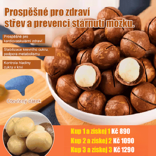 150g svačiny makadamové ořechy