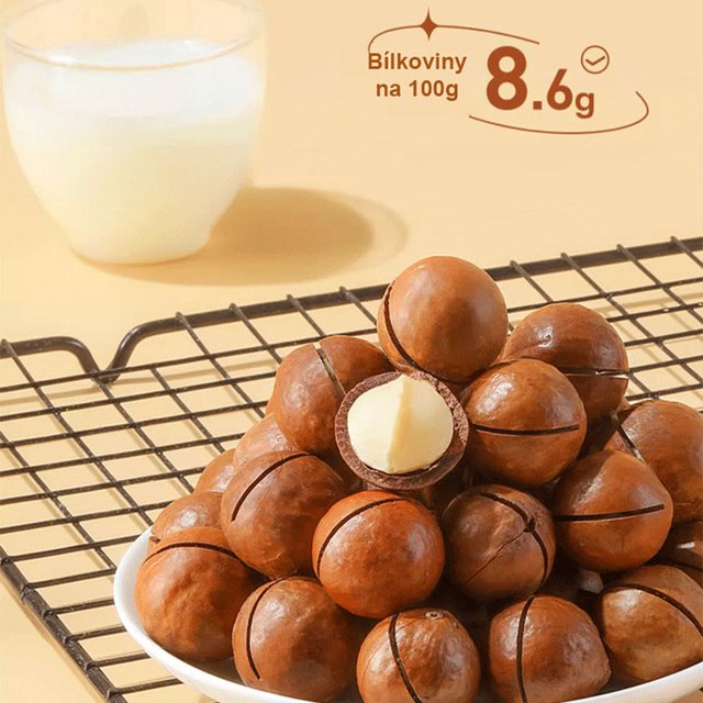 150g svačiny makadamové ořechy