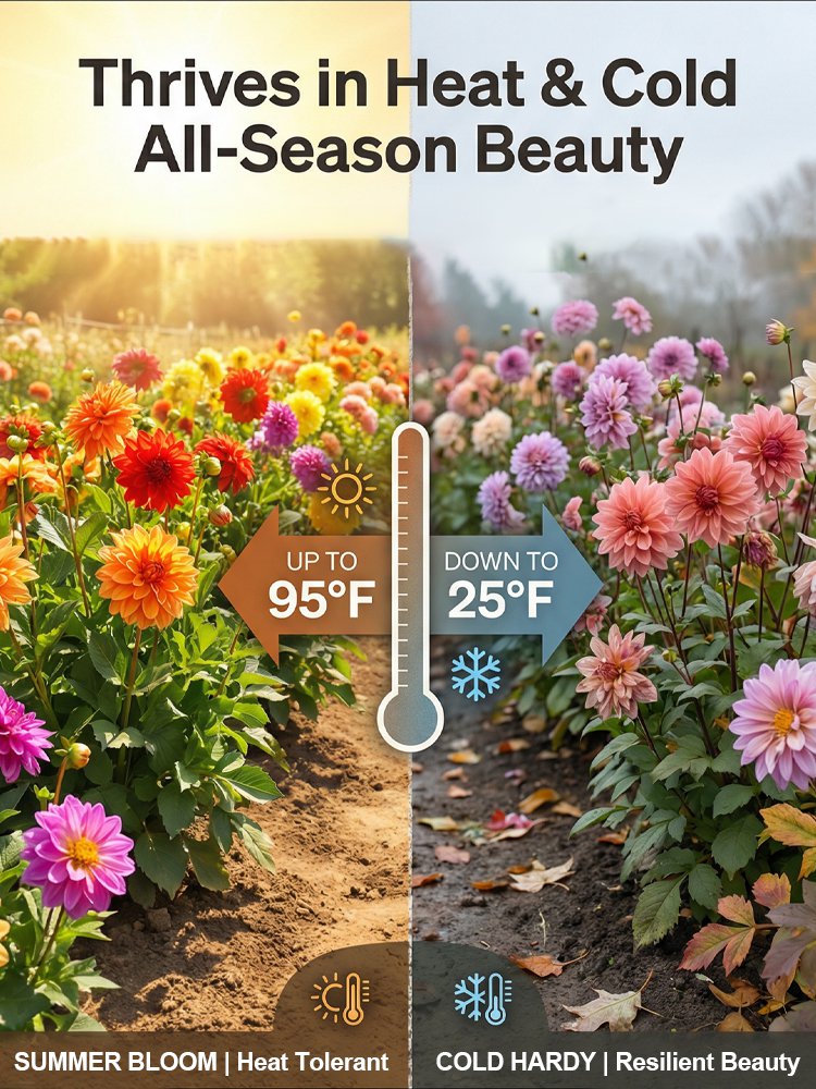 【Přímý prodej】Cibulky jiřin Four Seasons