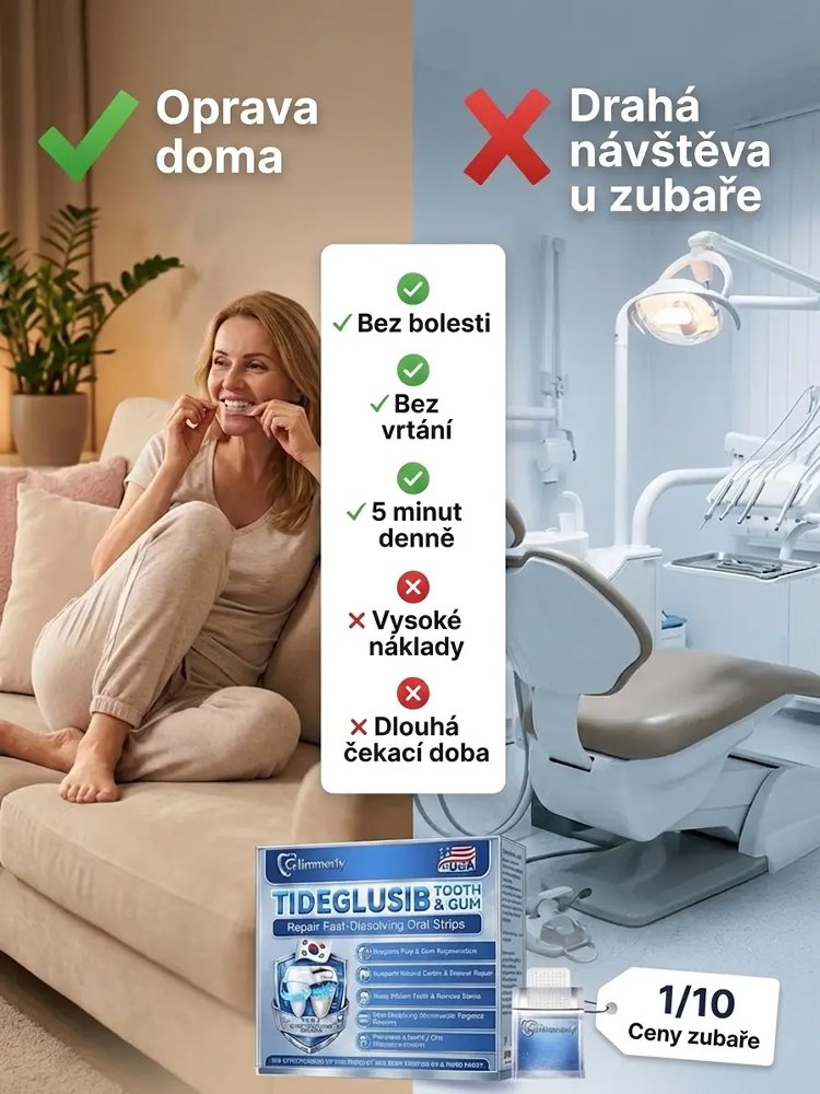 Náplasti pro péči o regeneraci zubů pro dokonalý úsměv – rychle rozpustné